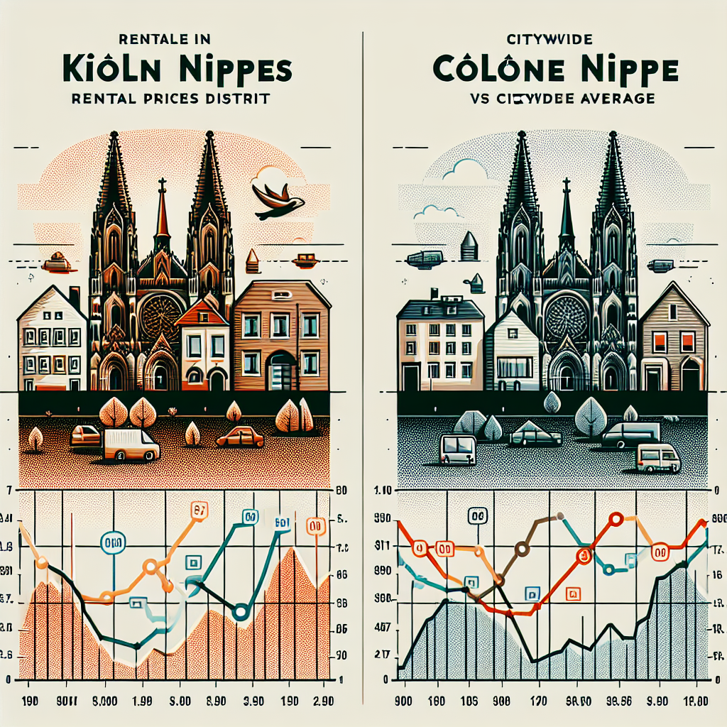 Mietspiegelentwicklung Köln Nippes vs städtischer Durchschnitt